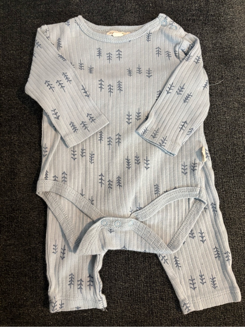 Rabbit + Bear Organic Cotton Onesie and Pants Outfit/Set (3-6 Months)